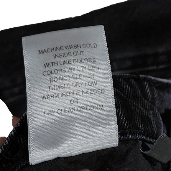 Flying Monkey Jean Women 23 Black Ultra High Rise Raw Distress Streetwear Grunge - Picture 5 of 12